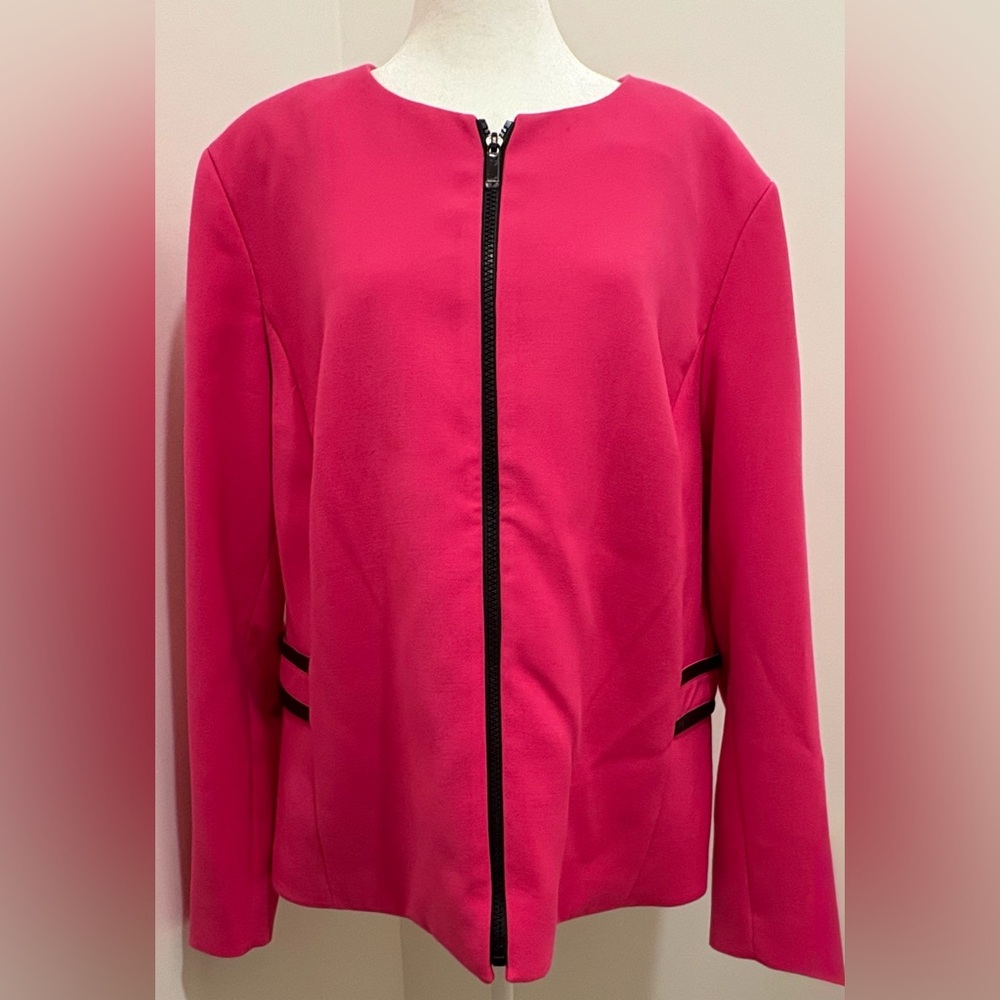 Jones New York Collection Women’s Fuchsia Suit Jacket / Blazer 16W NWT